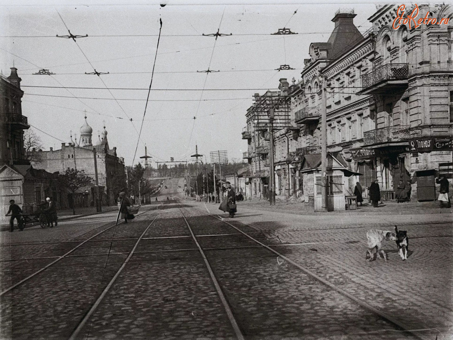 Киев - Київ.  Вул. Комінтерну (тепер вул.Симона Петлюри).