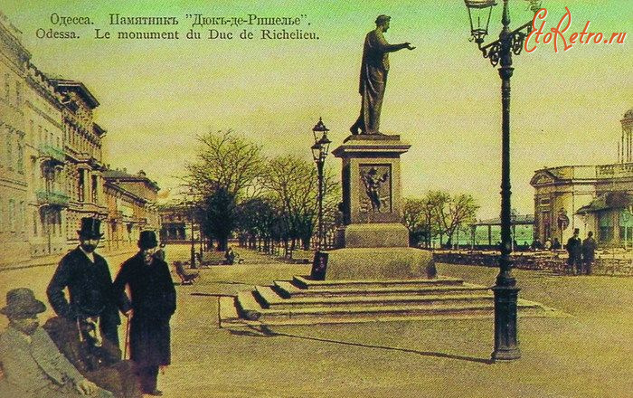 Одесса - Одесса.  Памятник  Дюк-де -Ришелье.