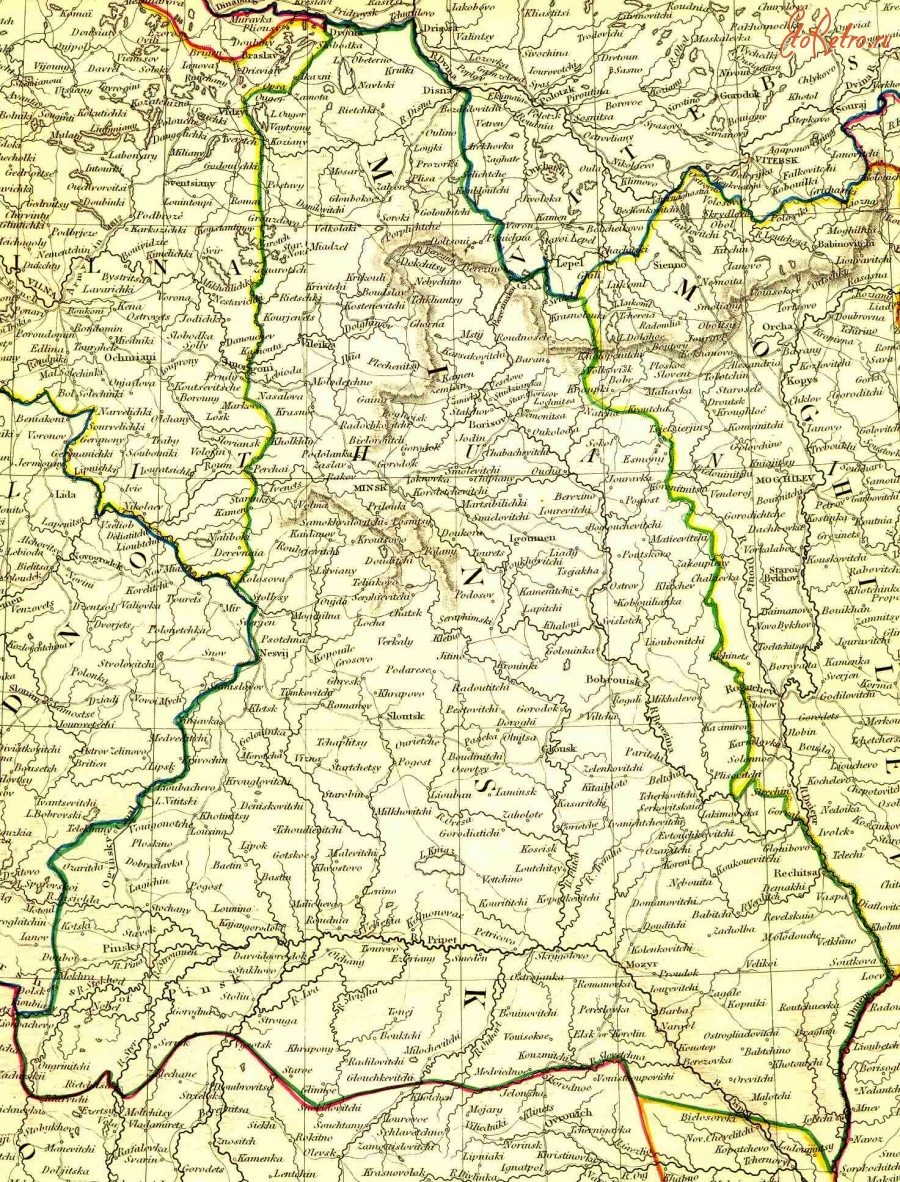 Овруч - Граница между Волынской и Минской губерниями.