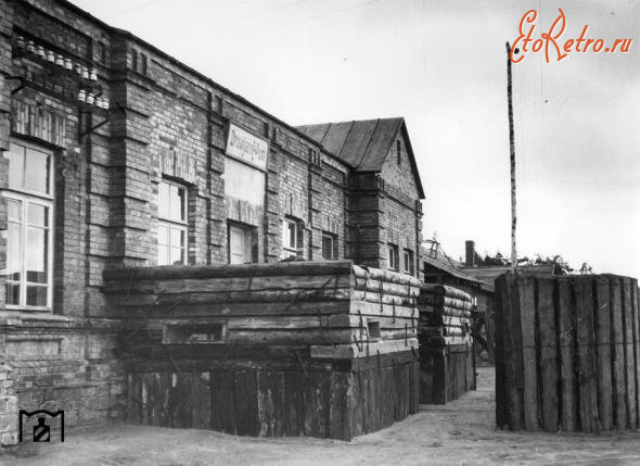 Олевск - Железнодорожный вокзал станции Дровяной пост во время немецкой оккупации в 1941-43 гг в Великой Отечественной войне