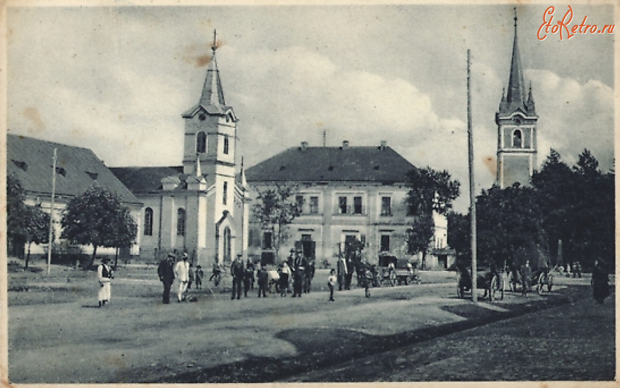 Тячев - Тячів.  Закарпаття. Площа Соборна.