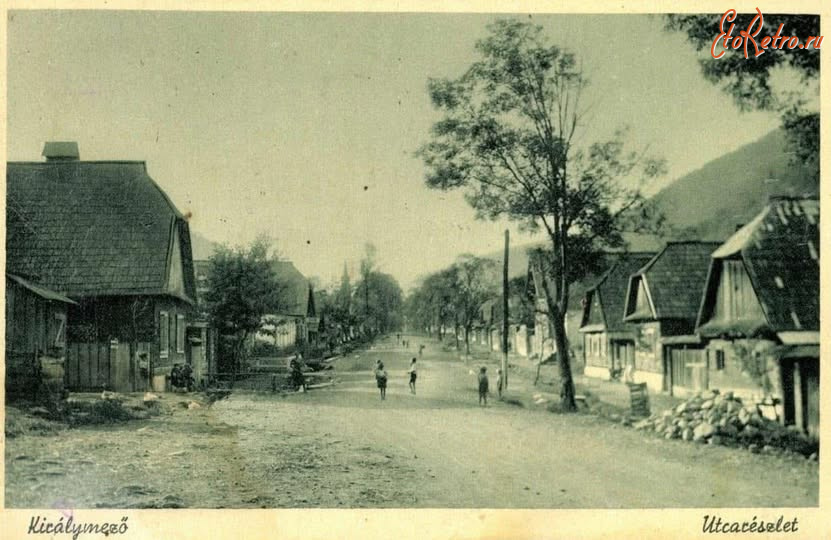 Усть-Чорна - Усть-Чорна.  Тячівщина. Центр села. Поч.ХХ ст.