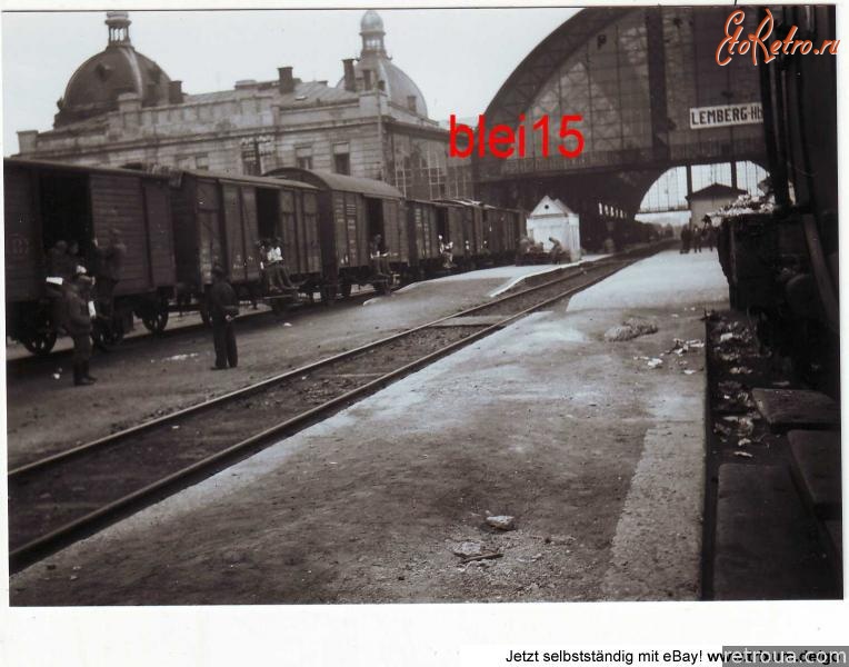 Львов - Львів. Вокзал в 1942 році.