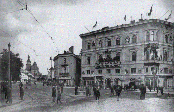 Львов - Львів.  Галицька площа. Кін.ХIХ ст.