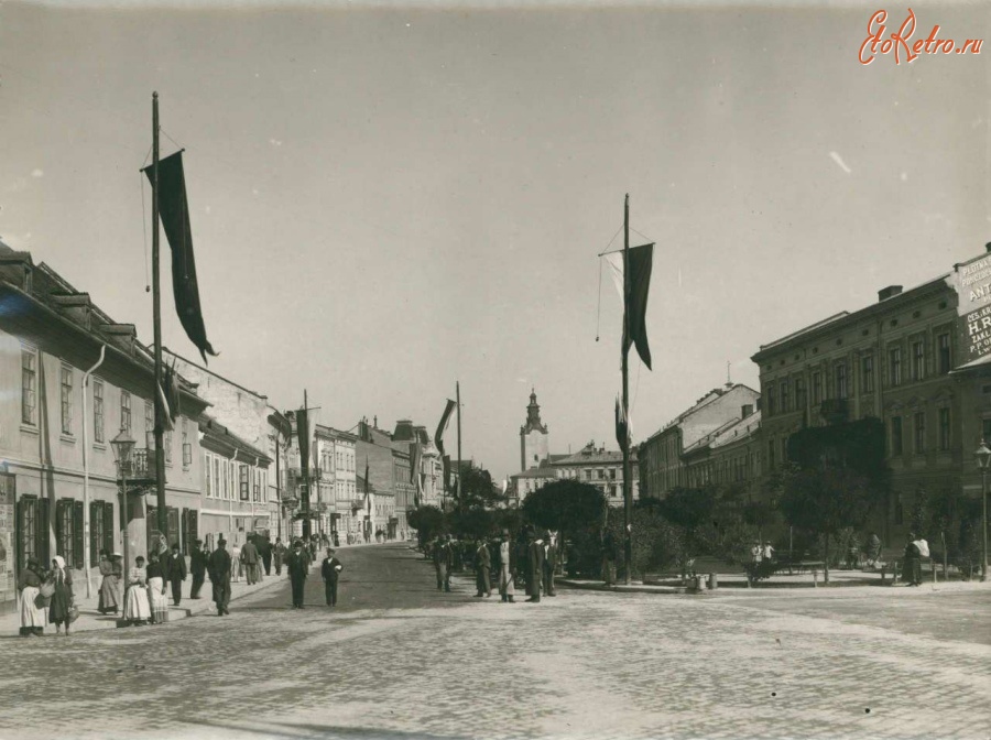 Львов - Львів.   Вулична сцена на вул.Академічній.