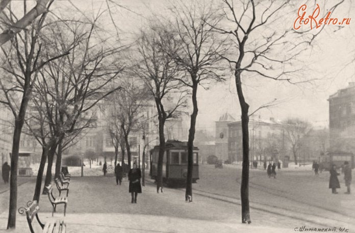 Львов - Львів.  Площа Галицька, зима 1941 р. Фото С.Шиманського.