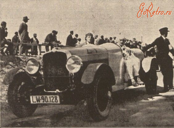 Львов - Львів.  Автоперегони  в 1929 році.
