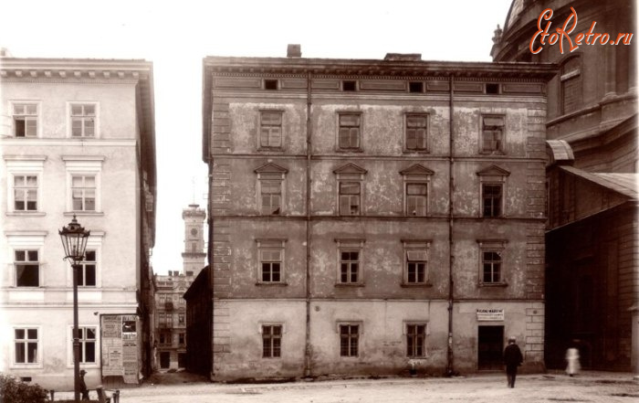 Львов - Львів.  Вхід на вул. Зацерковну. Фото сер.XIX ст.