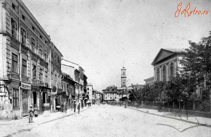 Львов - Львів.  Вулиця Князя Романа. Фото Едвард Тшемеські.