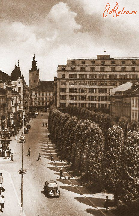 Львов - Львів.  Проспект  Шевченка.