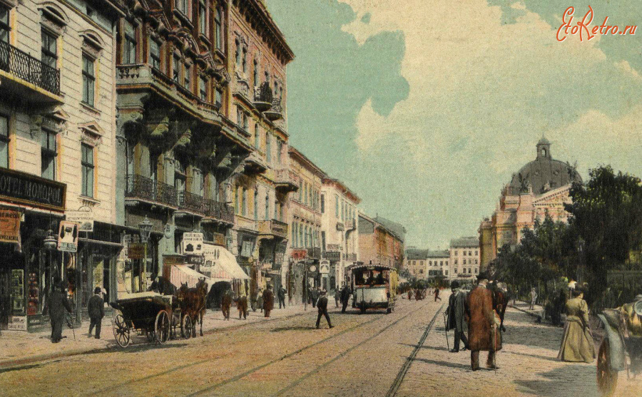 Львов - Львів. Вул. Кароля Людвіка.