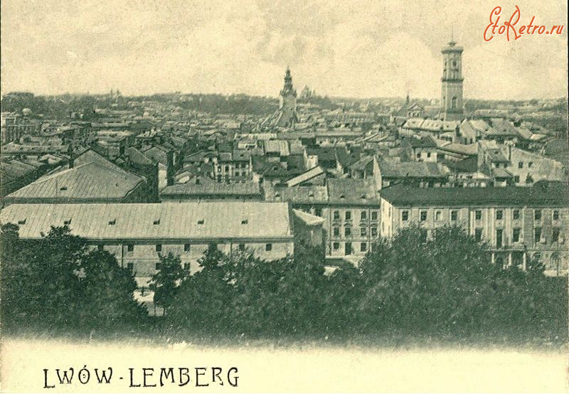 Львов - Львів.  Вид на старе місто.