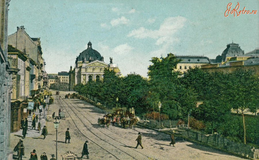 Львов - Львів.  Вулиця  Кароля Людвіка.