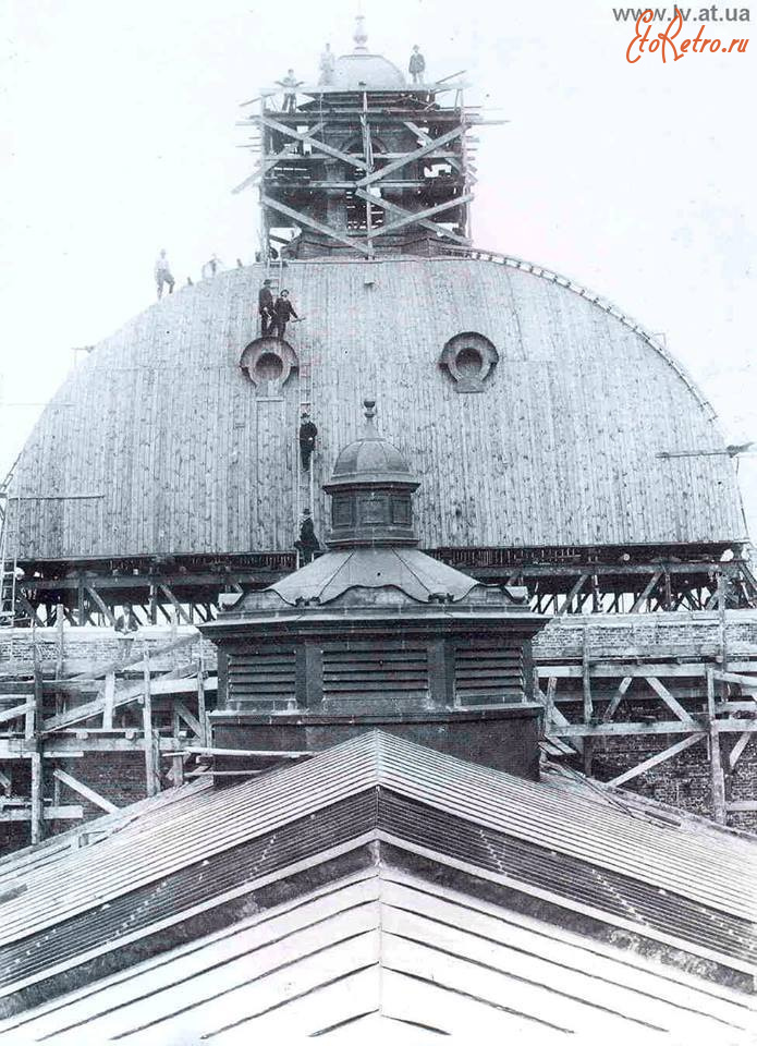 Львов - Львів.  Будівництво Львівської Опери.