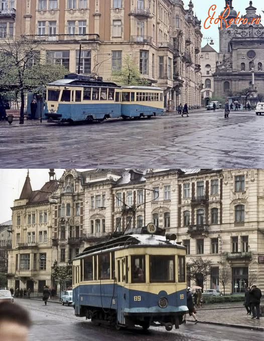 Львов - Львів.  Старенький львівський трамвай.