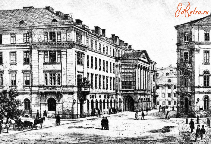 Львов - Львів.  Будинок театру графа Скарбека.