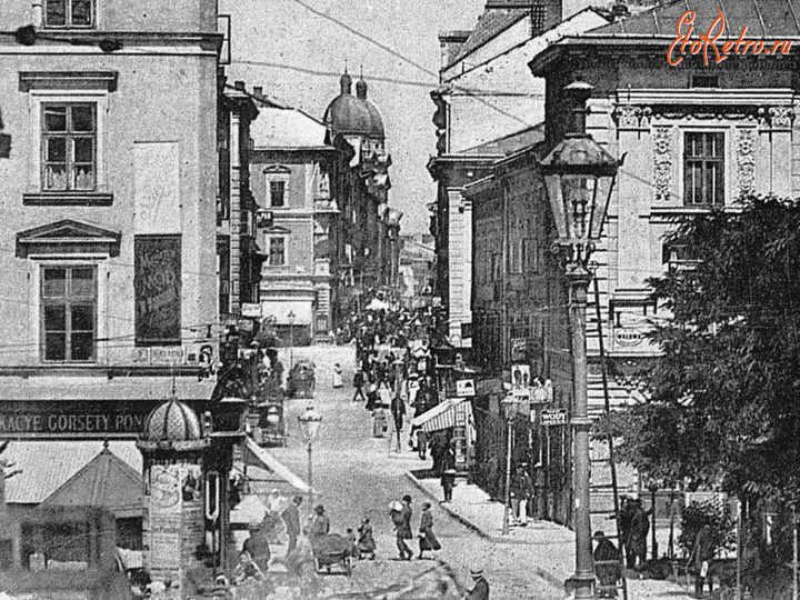 Львов - Львів.  Вул.Галицька. Поч.ХХ ст.