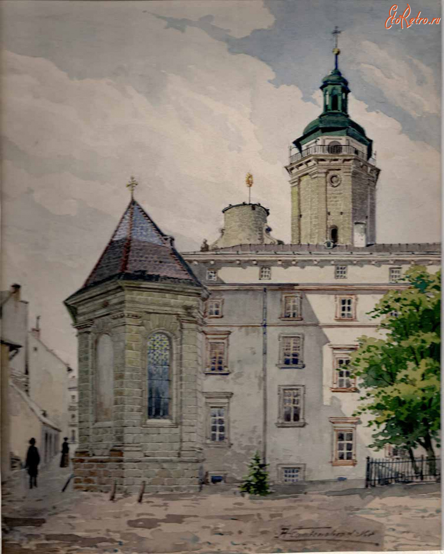 Львов - Львів. Апсида костелу Бернардинів. Альфред Каменобродський.