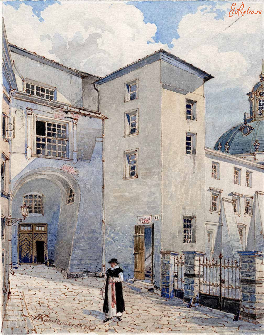 Львов - Львів.  Домініканський завулок. Альфред Каменобродський.