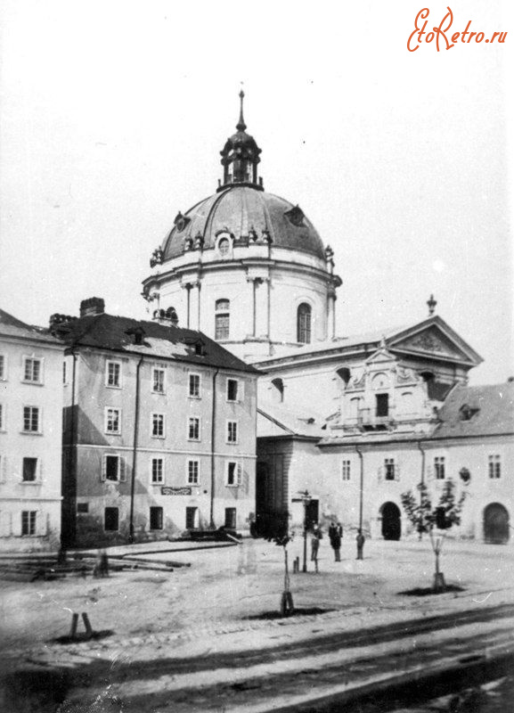 Львов - Львів.  Вид на вулицю Зацерковну. Фото сер.XIX ст.