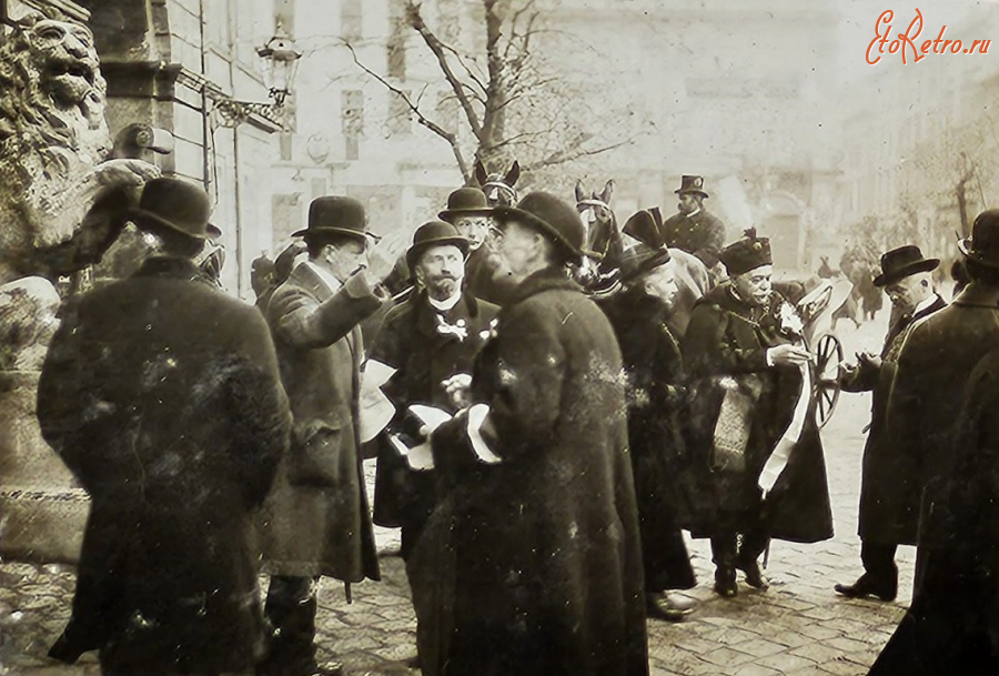 Львов - Львів. Братство Стрілецьке (Куркове). Урочистості. Поч.ХХ ст.