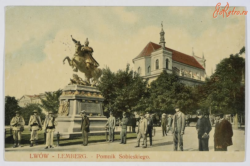 Львов - Львів  Памятник  Яну III Собєському.