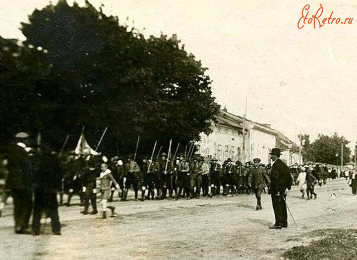 Львов - Львів.  Зелені свята.  Урочиста  хода пластунів.