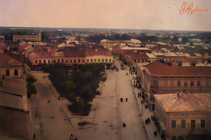 Коломыя - Коломия.  Панорама міста.