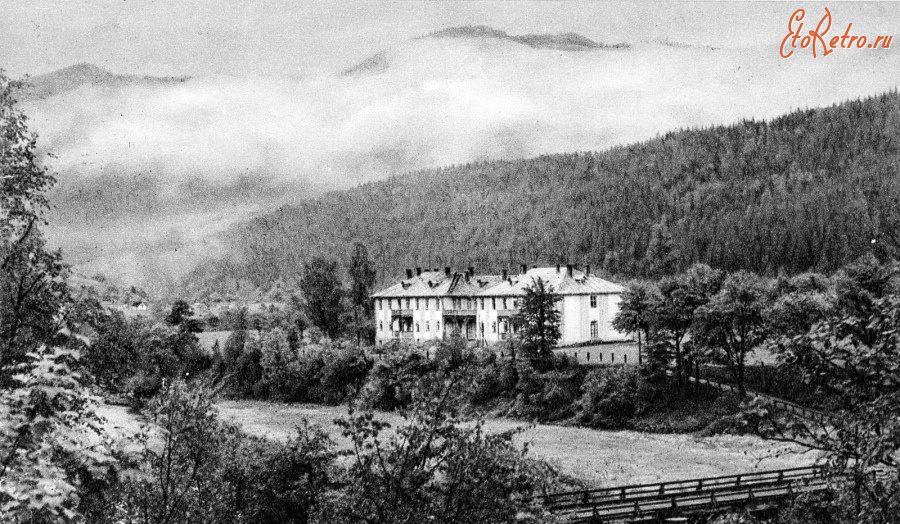 Яремче - Татарів. Санаторій колійовий та міст через Прут.