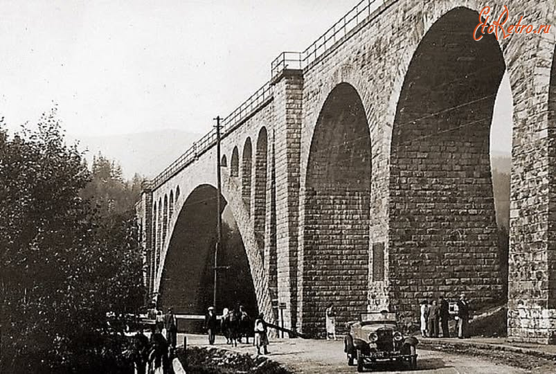 Яремче - Яремче.  Колійовий міст-віадук.