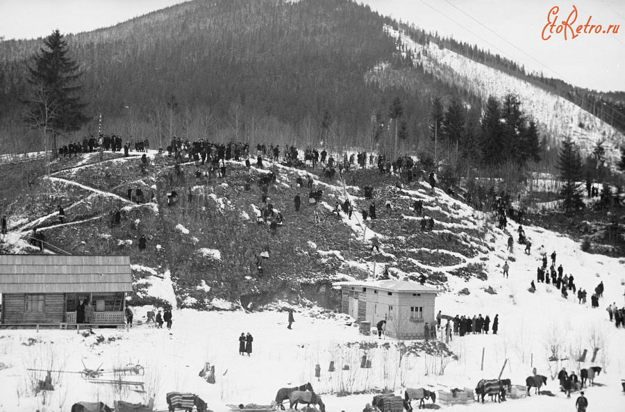 Ворохта - Ворохта. Безкоштовна трибуна на лижних змаганнях.