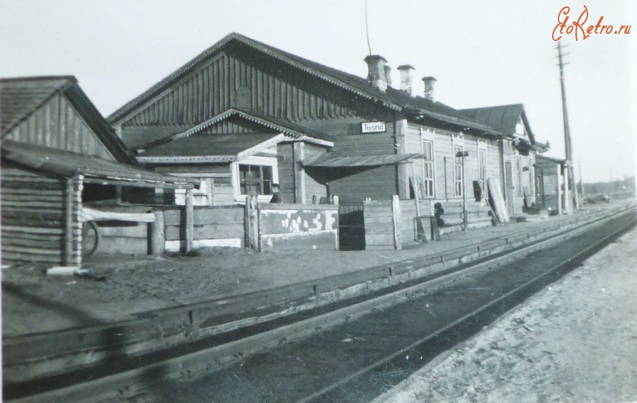 Жуковка - Железнодорожный вокзал станции Тросна в Брянской области во время немецкой оккупации , 1942 год