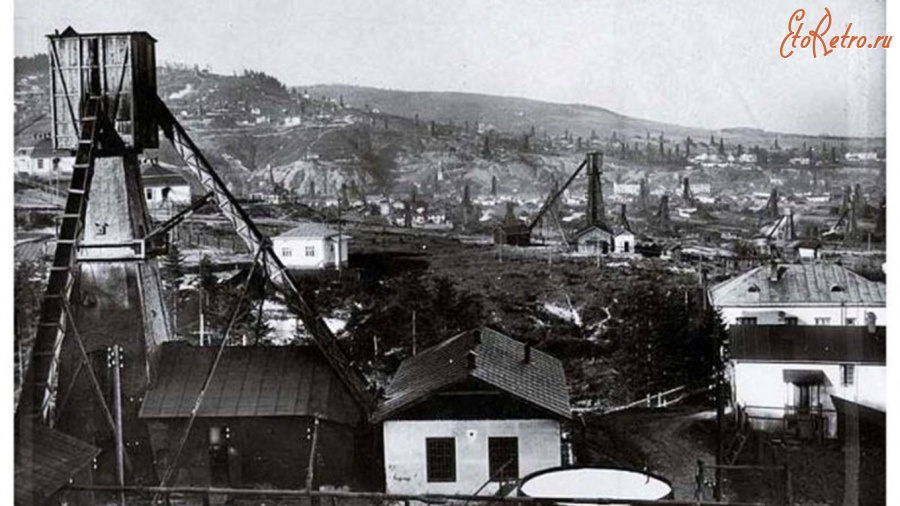 Борислав - Борислав.  Нафтові вишки.