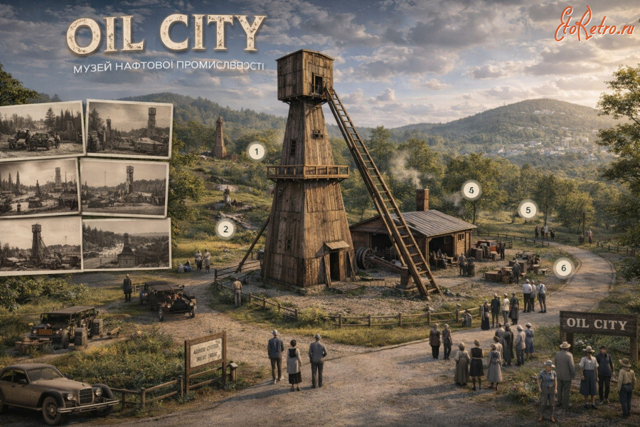 Борислав - Борислав.  Музей нафтової происловості Oil City.