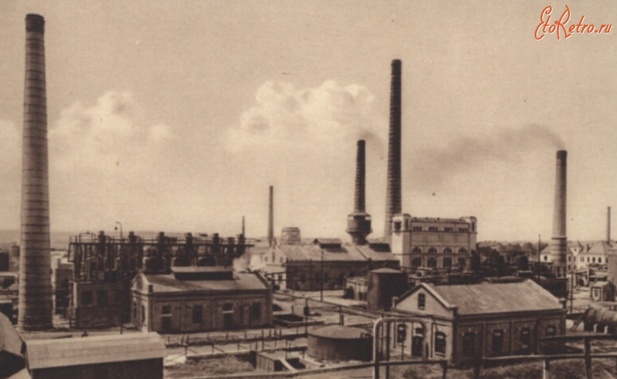 Дрогобыч - Дрогобич.  Загальний  вигляд нафтопереробного заводу 