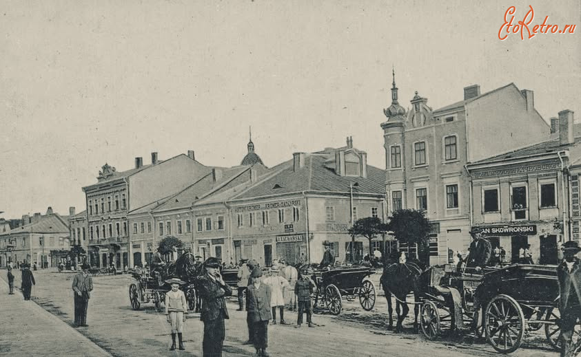 Самбор - Самбір. Брички-кінний транспорт.