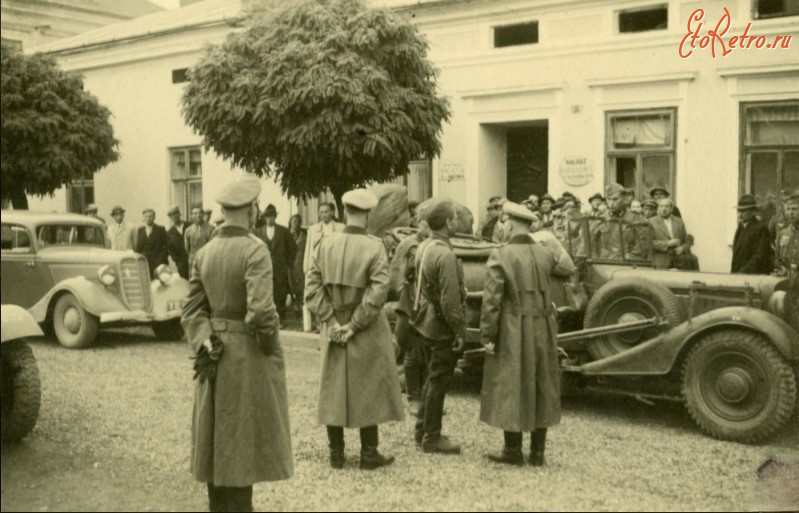 Стрый - Стрий.  Німецькі та радянські військові в вересні 1939 року.