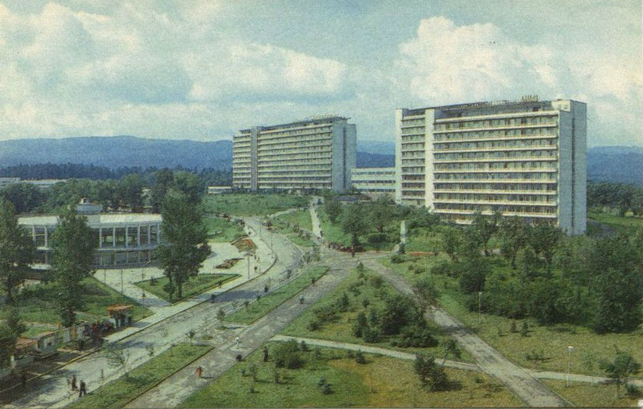 Трускавец - Трускавець.Вид на гірську частину міста. - 1989р.