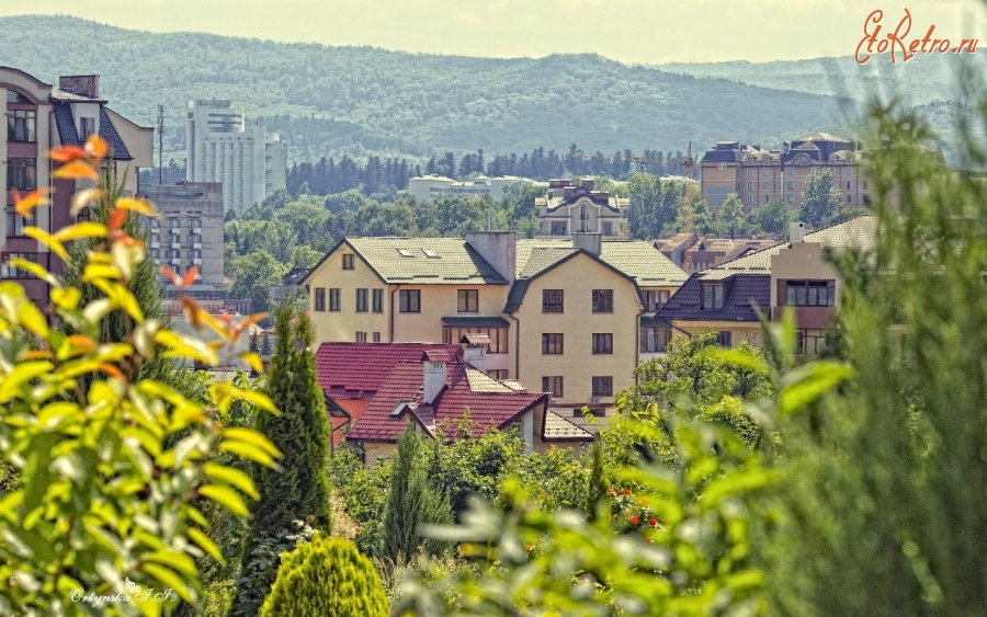 Трускавец - Трускавець. Панорама  міста.