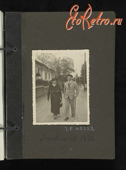 Трускавец - Трускавець. Васлав Борови з дружиною в Трускавці. 1938 рік.