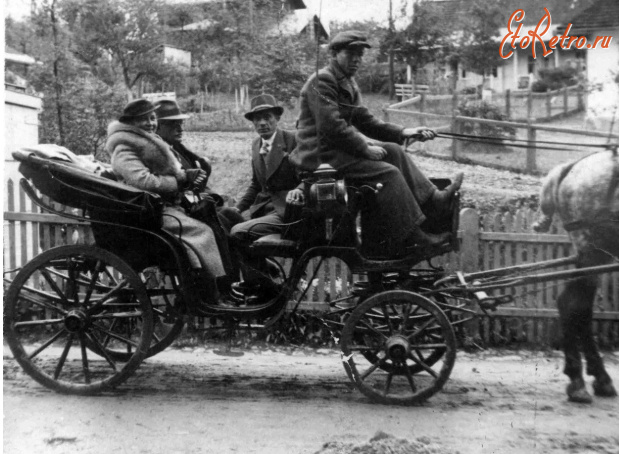 Трускавец - Трускавець.  Кінна бричка для обслуговування відпочивальників.