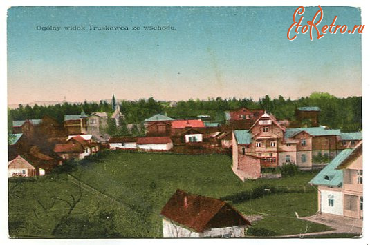 Трускавец - Загальний вигляд Трускавця із східної сторони.