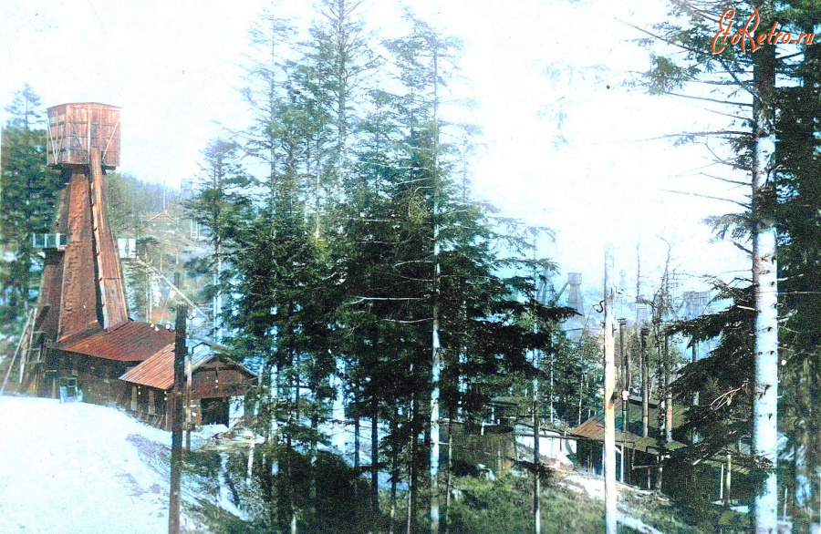 Трускавец - Орівські  нафтові копаьні.  1920 р.