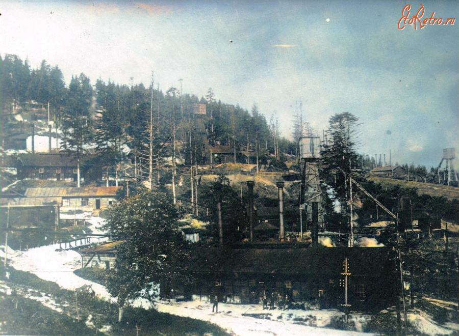 Трускавец - Орівські  нафтові копаьні.  1920 р.