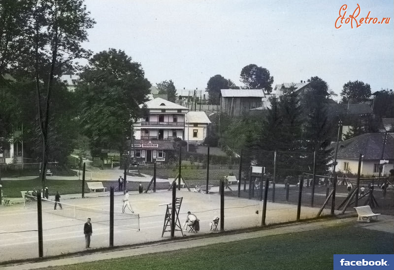 Трускавец - Трускавець.  Тенісний корт (відкритий в 1912 р,).