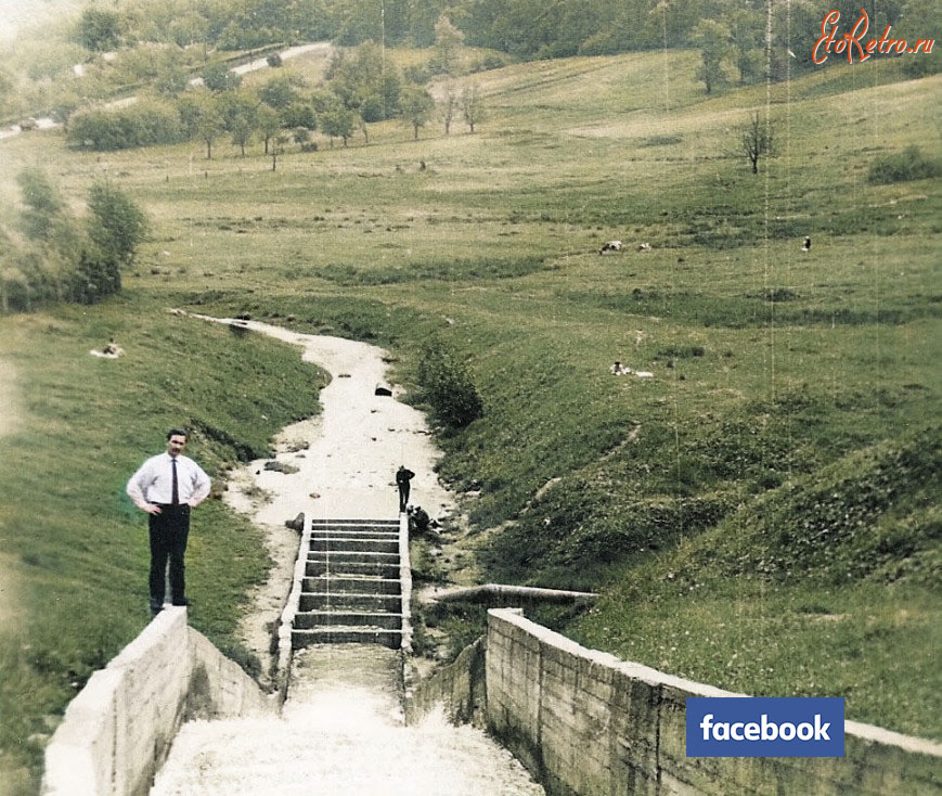 Трускавец - Трускавеь.  Річка Солониця, після дамби.