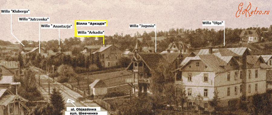 Трускавец - Трускавець. Вілли при Об