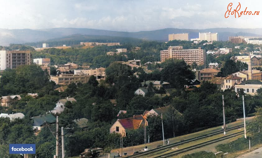 Трускавец - Панорамний вид Трускавця з Гошівської гори.