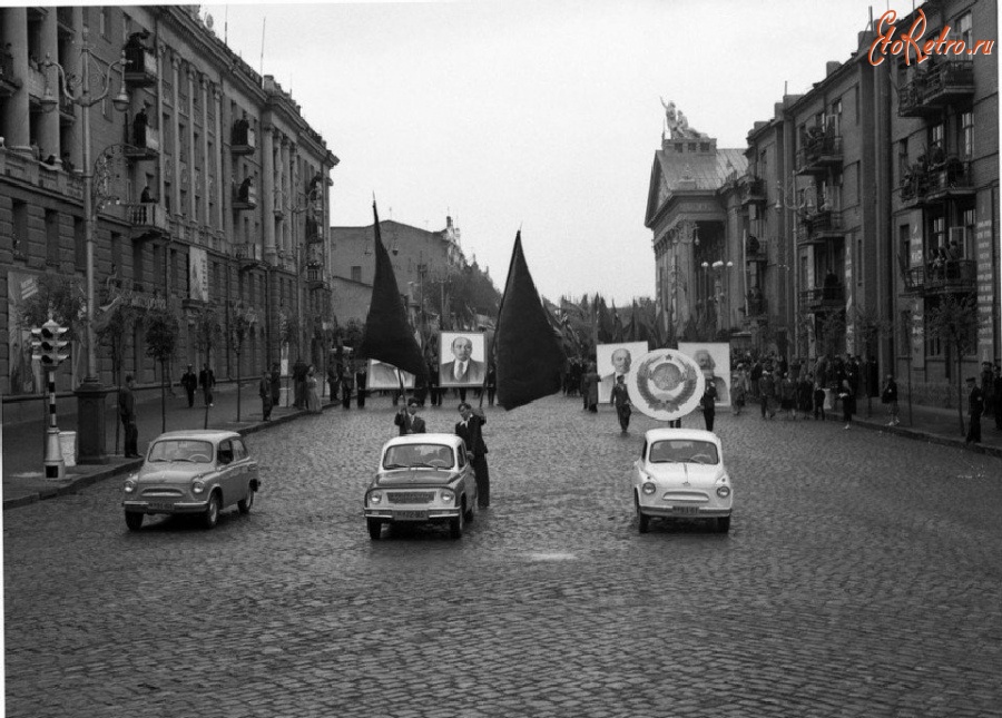 Запорожье - Первомайская демонстрация 1960 года