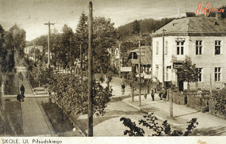 Сколе - Сколе.  Вул.Пілсудського.